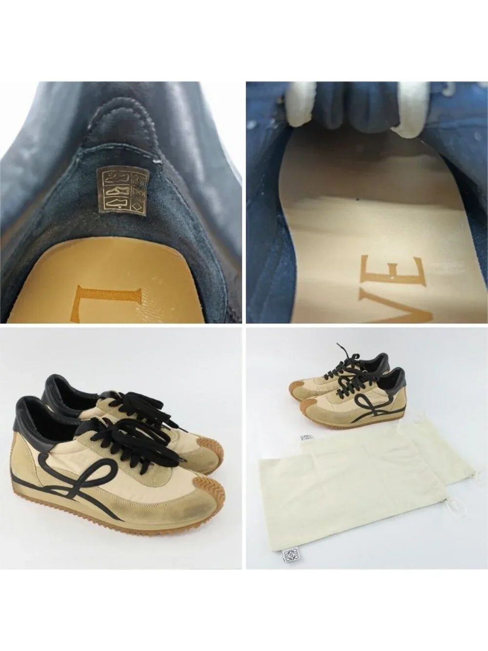 Loewe Ten Flow Runner Estimated Equivalent Black Shoes 40